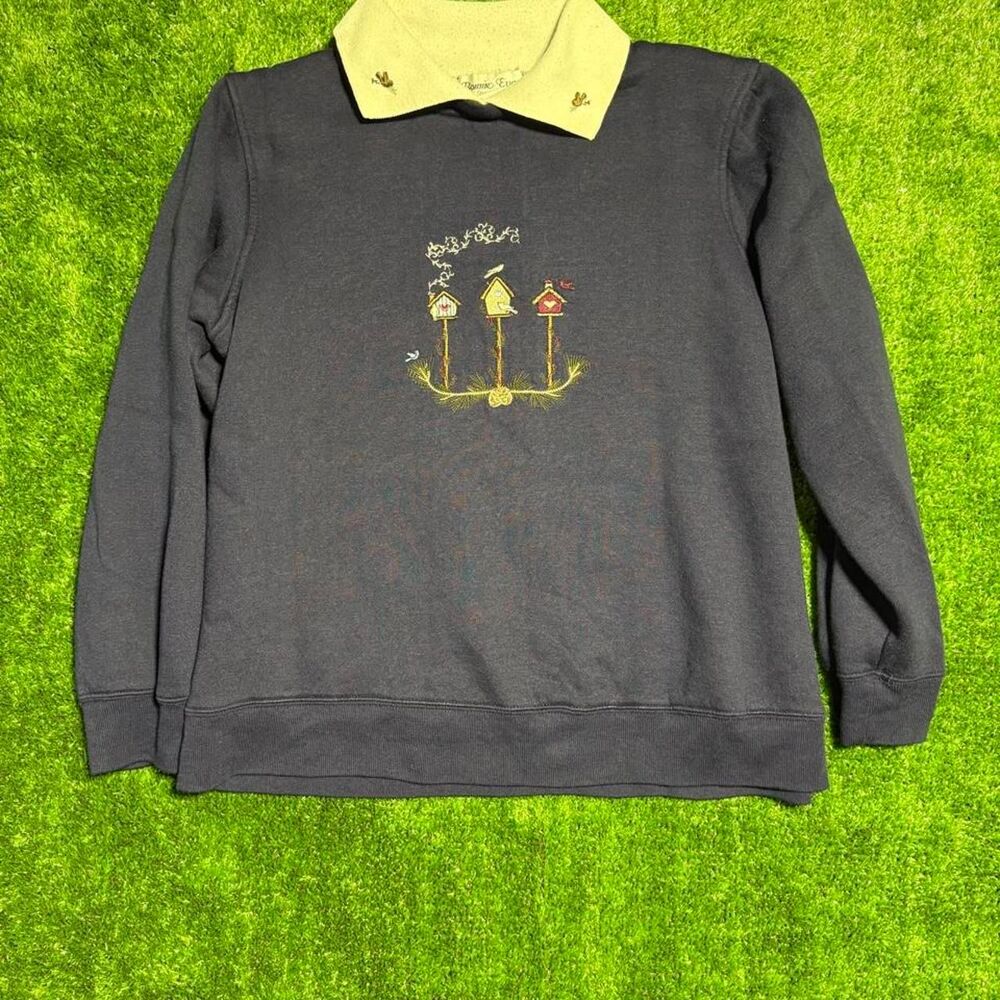Evans Women's Navy and Blue Jumper